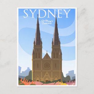 Carte Postale voyage rétro vintage Sydney Australie australie