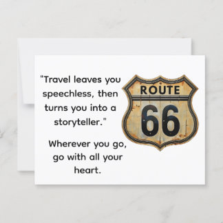 Carte postale Voyage Route 66