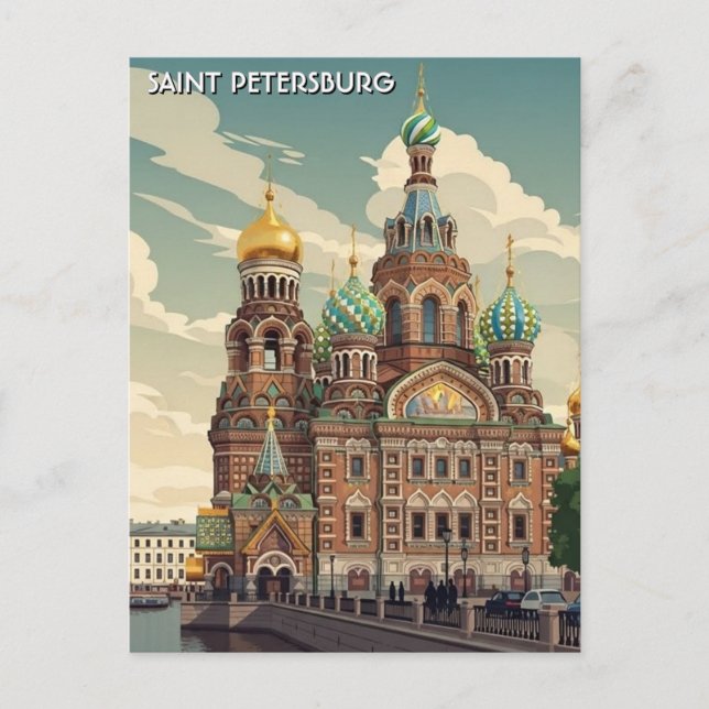 Carte Postale Voyage Russie Saint-Pétersbourg (Devant)