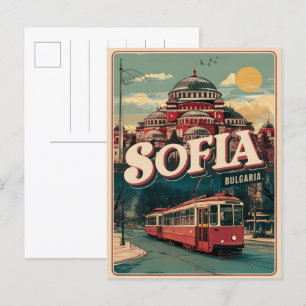 Carte Postale Voyage Sofia, bulgarie cadeaux vintages et souveni