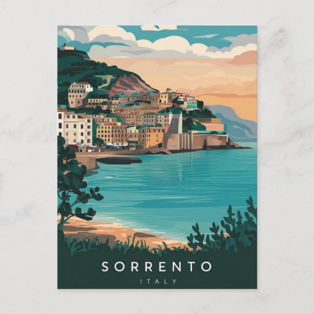 Carte Postale Voyage Sorrente Italie (Devant)