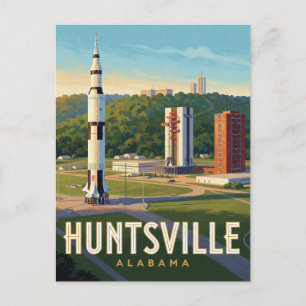 Carte Postale Voyage spatial à Huntsville Alabama 