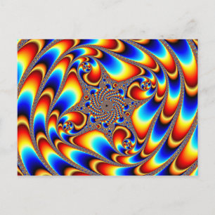 Carte Postale Voyage spatial - Fractal