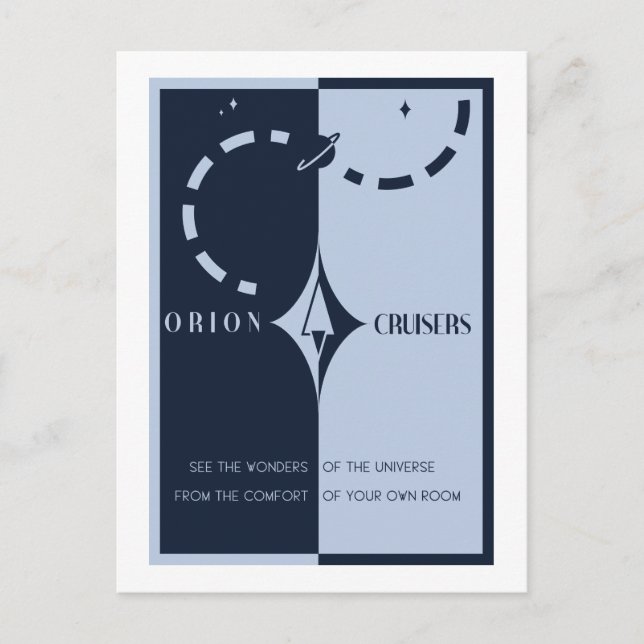 Carte postale Voyage spatial - Orion Cruisers (Devant)