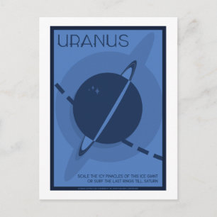Carte postale Voyage spatial - Uranus