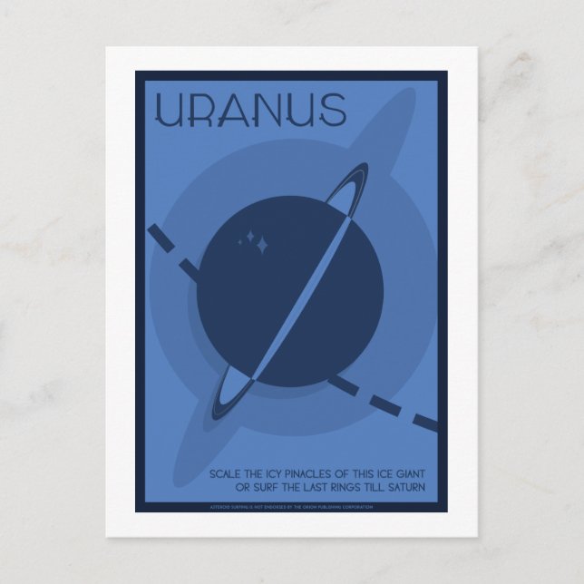 Carte postale Voyage spatial - Uranus (Devant)