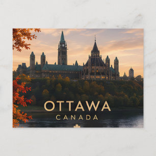 Carte Postale Voyage sur la colline du Parlement et le canal Rid