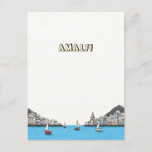 Carte Postale Voyage sur la Côte d'Amalfi Italie