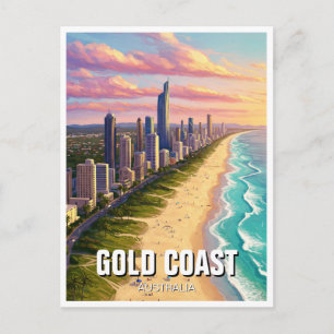 Carte Postale Voyage sur la Côte d'Or en Australie