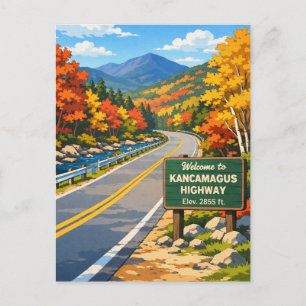 Carte Postale Voyage sur la Kancamagus Highway au New Hampshire