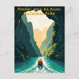 Carte Postale Voyage sur la rivière de Phong Nha au Vietnam