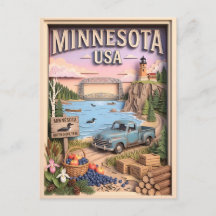 Voyage sur la route Minnesota Rive Nord Lac Supéri