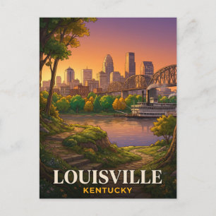 Carte Postale Voyage sur le front de mer de Louisville Kentucky