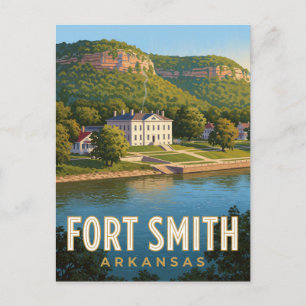 Carte Postale Voyage sur le front de rivière de Fort Smith Arkan