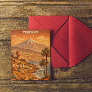 Carte Postale Voyage sur l'île Canarienne de Tenerife Mont Teide