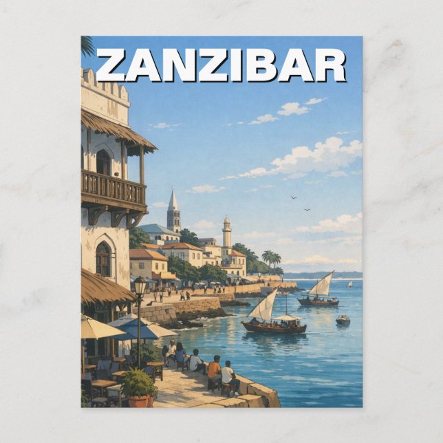 Carte Postale Voyage Tanzanie Zanzibar (Devant)