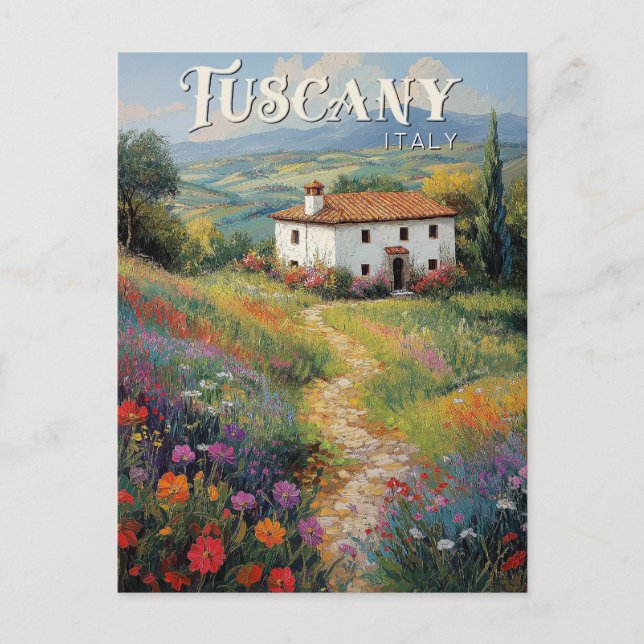 Carte postale voyage Toscane - Italie Vintage Scèn (Devant)