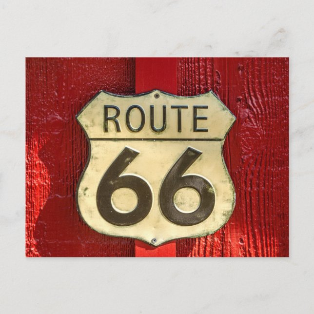 Carte Postale Voyage US 66 - Connexion US Highway Shield (Devant)