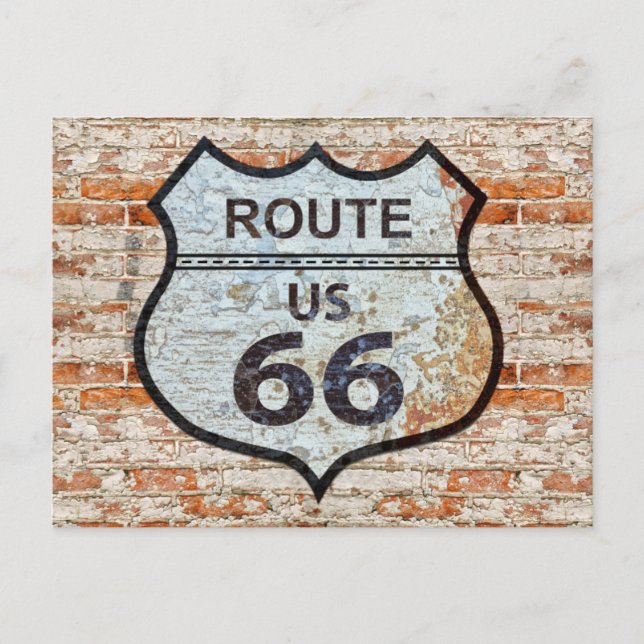 Carte postale voyage US Route 66 (Devant)