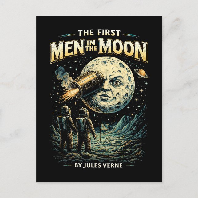 Carte Postale Voyage vers la Lune (Devant)