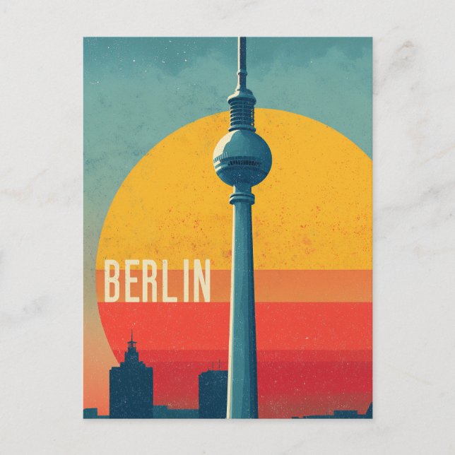 Carte Postale Voyage vintage à Berlin (Devant)