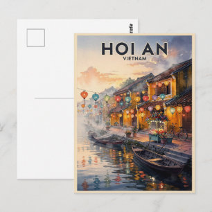 Carte Postale Voyage vintage à Hoi An Vietnam
