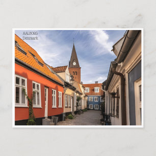 Carte Postale voyage vintage Aalborg Danemark tourisme de ville