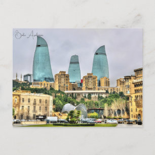 Carte Postale voyage vintage Bakou Azerbaïdjan ville Château
