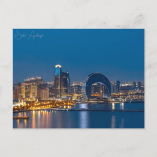 Carte Postale voyage vintage Bakou Azerbaïdjan ville Château