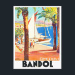 Carte Postale Voyage vintage Bandol France<br><div class="desc">Bandol France voyage vintage Carte postale</div>