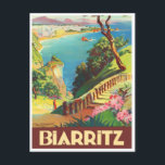 Carte Postale Voyage vintage Biarritz France<br><div class="desc">Biarritz France voyage vintage Carte postale</div>