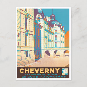 Carte Postale Voyage vintage Cheverny France
