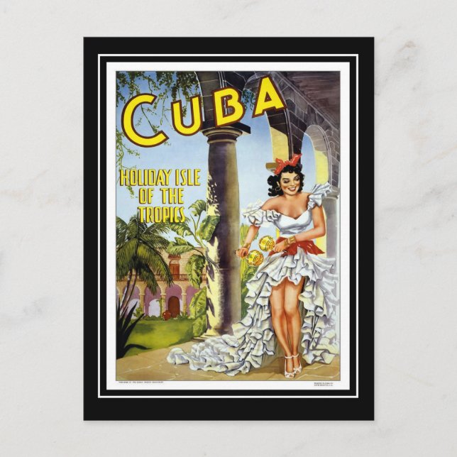 Carte postale Voyage Vintage Cuba (Devant)