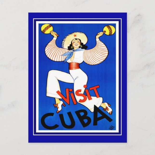 Carte postale Voyage Vintage Cuba (Devant)
