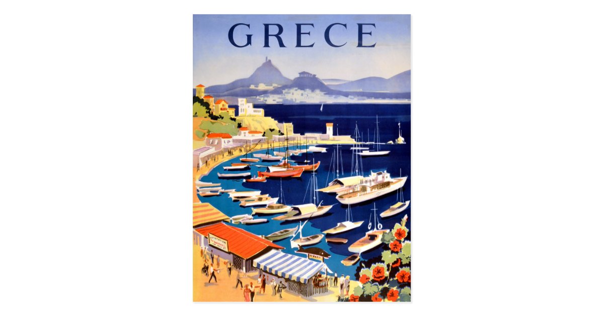 Carte Postale Voyage vintage d