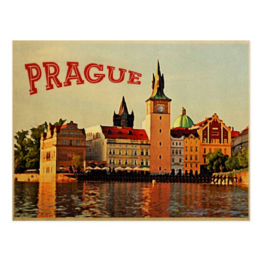 carte postale prague