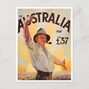 Carte Postale Voyage vintage en Australie