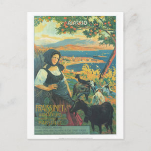 Carte Postale Voyage vintage en Corse, Ajaccio -