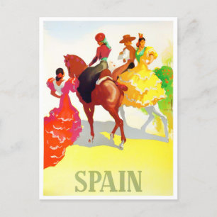 Carte Postale Voyage vintage en Espagne