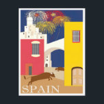 Carte Postale Voyage vintage en Espagne<br><div class="desc">Espagne vintage travel Carte postale</div>