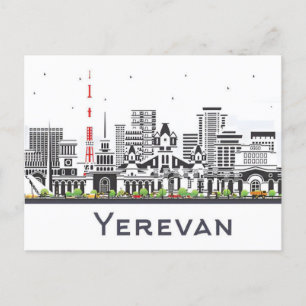 Carte Postale voyage vintage Erevan Arménie Ararat City