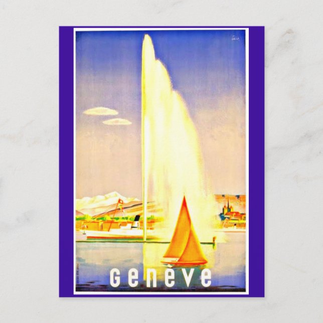 Carte postale-Voyage vintage-Genève (Devant)