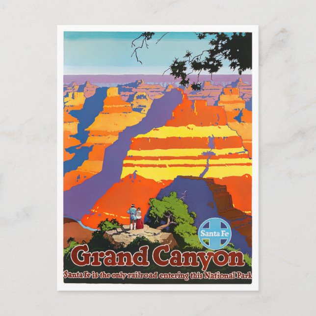 Carte postale voyage vintage Grand Canyon (Devant)