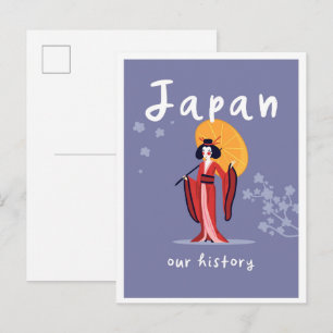 Carte Postale Voyage Vintage Histoire Japon