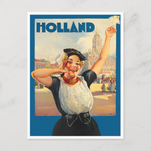 Carte postale voyage vintage Holland