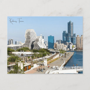 Carte Postale Voyage vintage Kaohsiung Taiwan asia ville retro