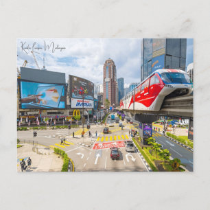 Carte Postale voyage vintage Kuala Lumpur Malaisie Skyscraper