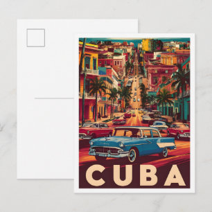 Carte Postale Voyage Vintage La Havane Cuba