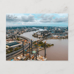 Carte Postale voyage vintage Lagos Nigeria city retro