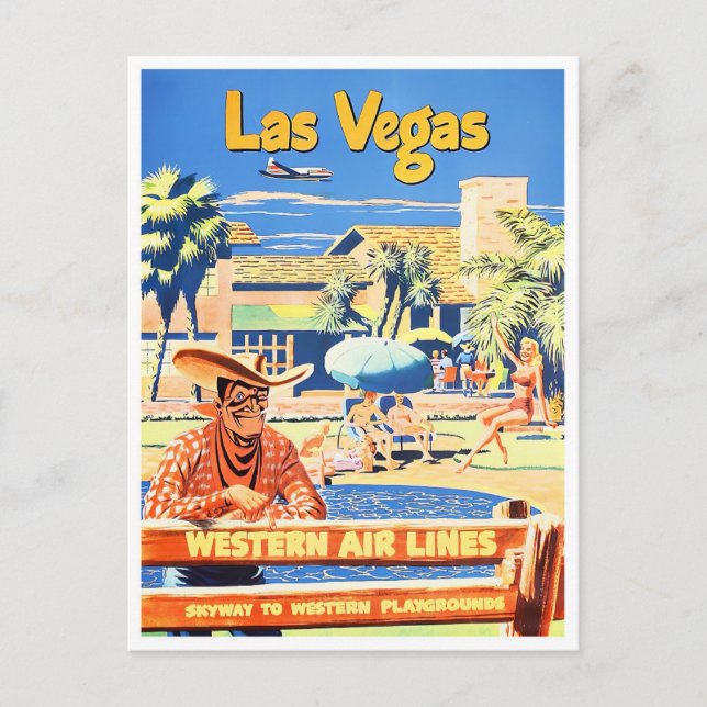 Carte postale voyage vintage Las Vegas (Devant)